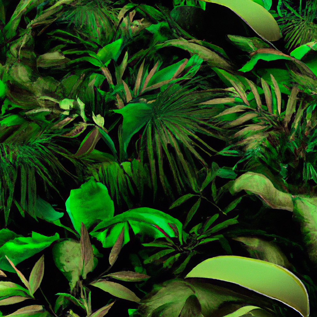 Décoration Jungle Tropicale avec Feuillage Exotique