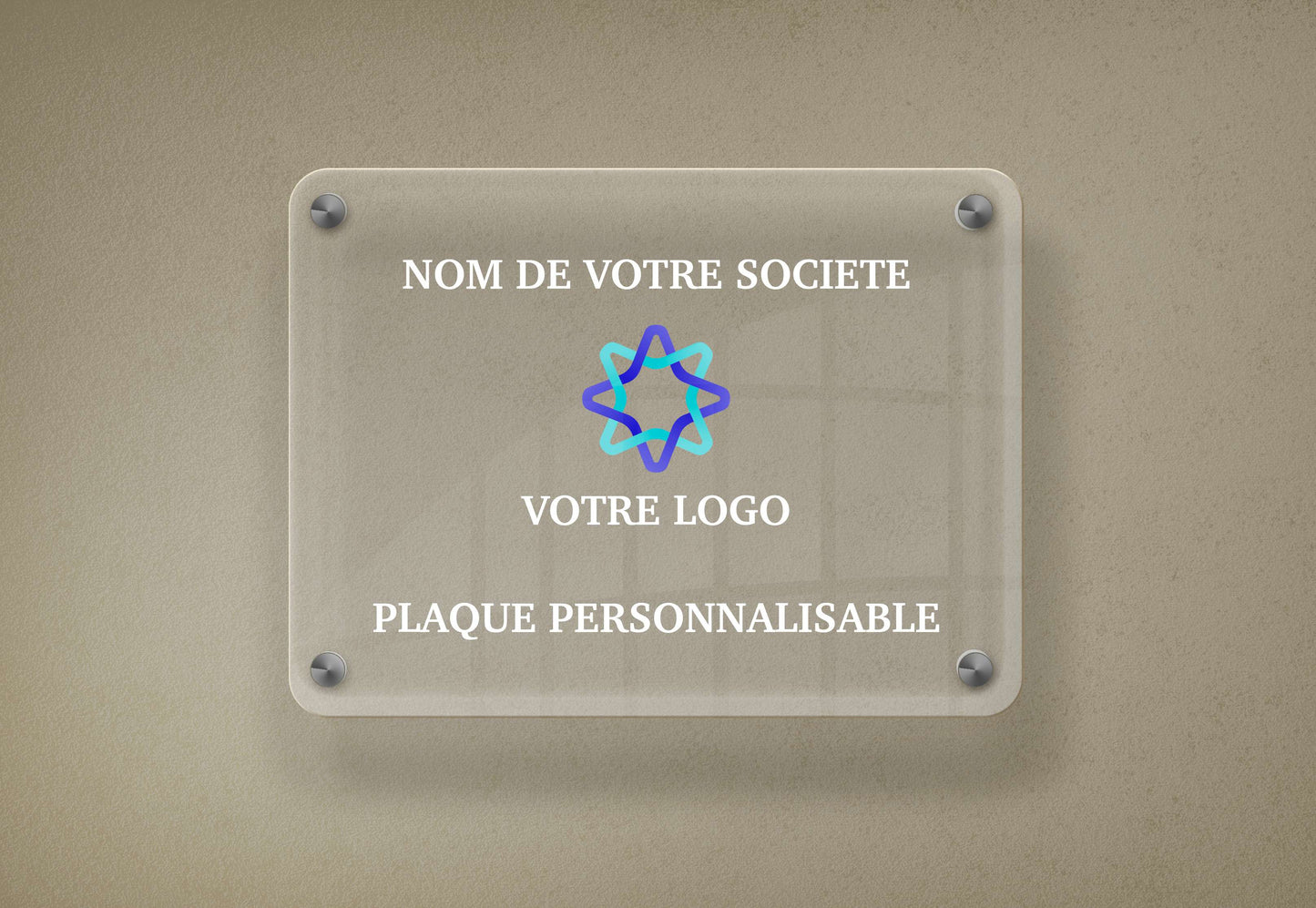 Plaque Professionnelle Personnalisable en ligne Plexiglas B