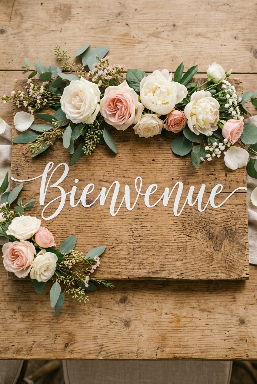 Sticker Panneaux directionnels Mariage Personnalisés