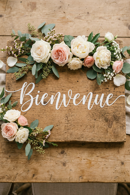 Sticker Panneaux directionnels Mariage Personnalisés