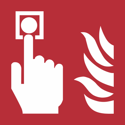 Panneau Point d'alarme incendie ISO 7010 F005