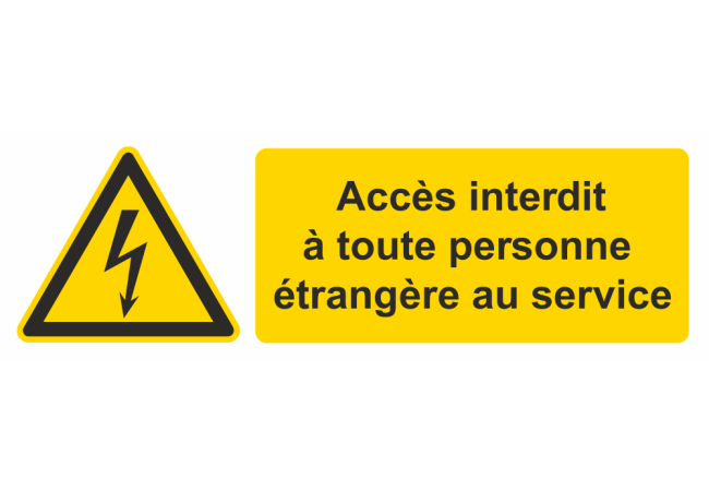 Sticker Accès Interdit - Personne Étrangère