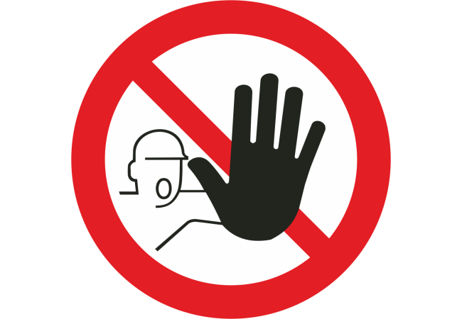 Sticker Accès Interdit - Personnes Non Autorisées