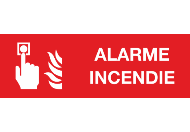 Sticker Alarme Incendie – Signalisation de Sécurité