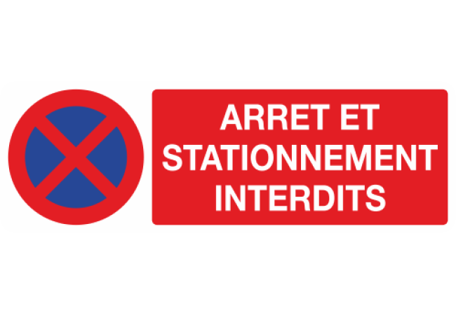 Sticker Arrêt et Stationnement Interdits