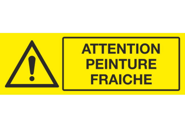 Sticker Attention Peinture Fraîche