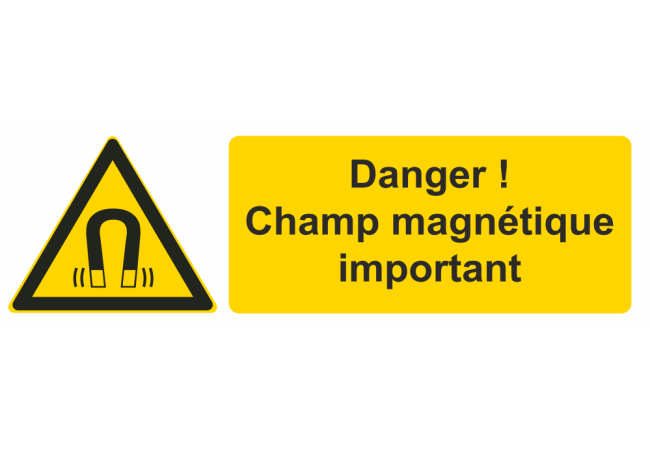 Sticker Avertissement Champ Magnétique Intense