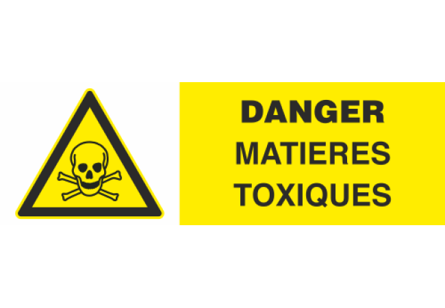 Sticker Avertissement Matières Toxiques ISO 7010
