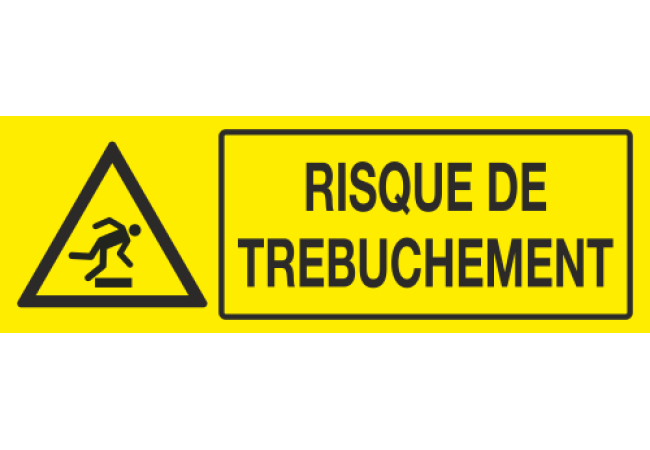 Sticker Avertissement Risque de Trébuchement