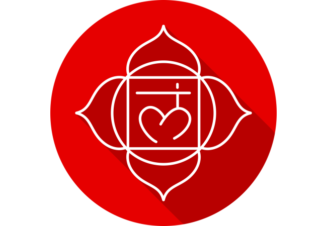 Sticker Chakra Muladhara - Décoration Bien-être