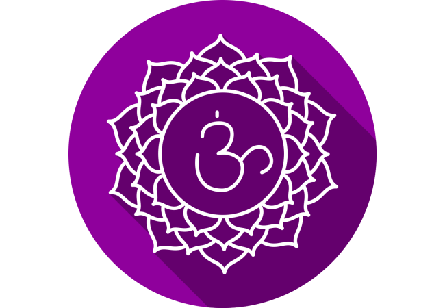 Sticker Chakra Sahasrara Zen – Décoration Spirituelle