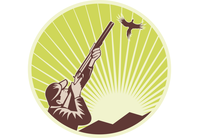 Sticker Chasse Oiseau - Signalisation Propriété