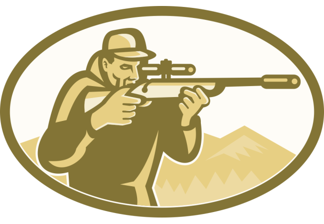 Sticker Chasseur Tir – Autocollant Passion Chasse
