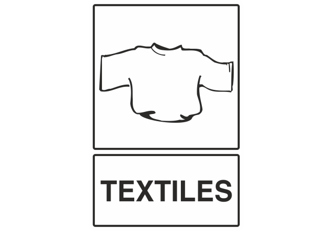 Sticker Collecte Textiles - Signalisation Recyclage