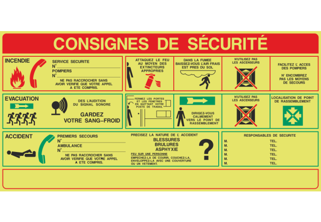 Sticker Consigne Sécurité Générale – Signalétique Pro