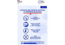 Sticker Consignes COVID-19 pour Affichage Professionnel