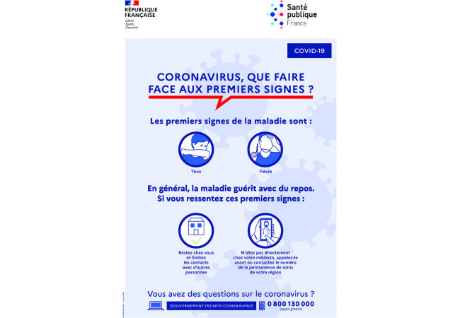 Sticker Consignes Sanitaires COVID-19