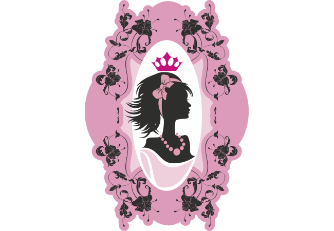 Sticker Couronne Fashion Femme – Autocollant Élégant