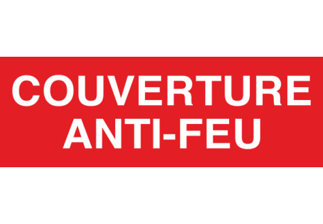 Sticker Couverture Anti-Feu – Signalétique Incendie
