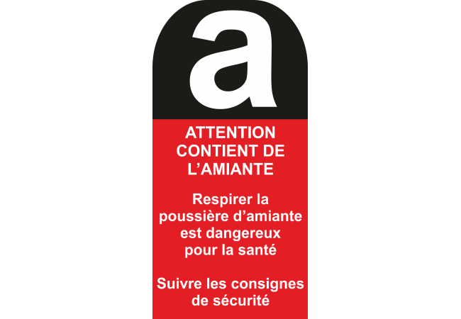 Sticker Danger Amiante - Signalétique de Risque