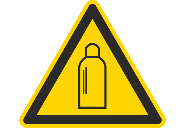 Sticker Danger Bouteilles de Gaz - Signalétique de Sécurité