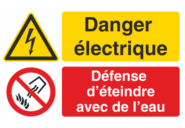 Sticker Danger Électrique - Signalétique de Sécurité