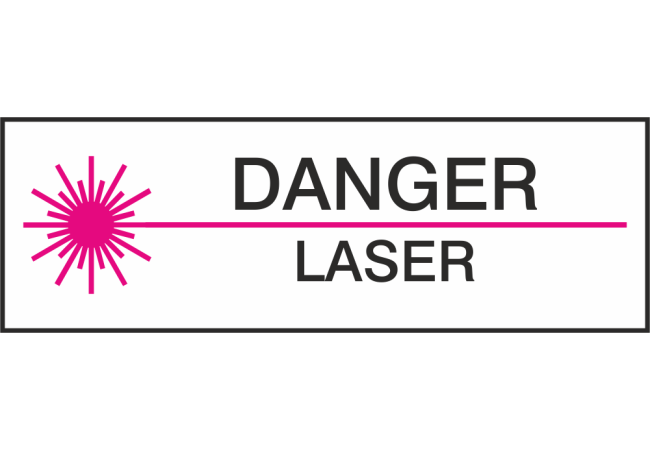 Sticker Danger Laser - Signalétique de Sécurité