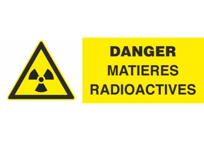 Sticker Danger Matières Radioactives ISO 7010