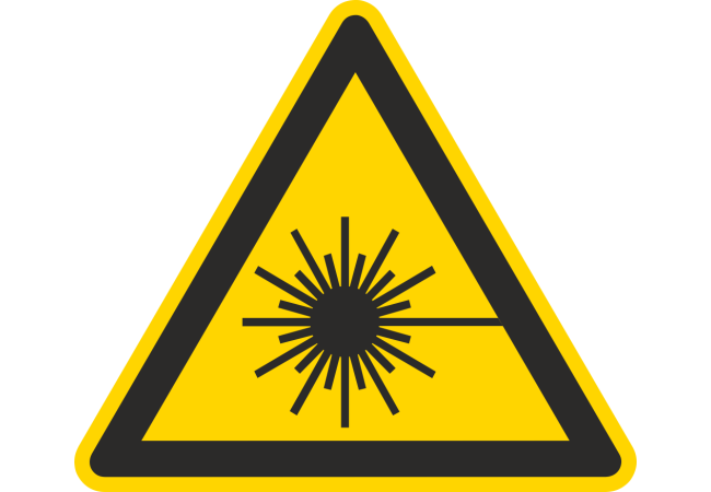 Sticker Danger Rayonnement Laser – Signalisation ISO