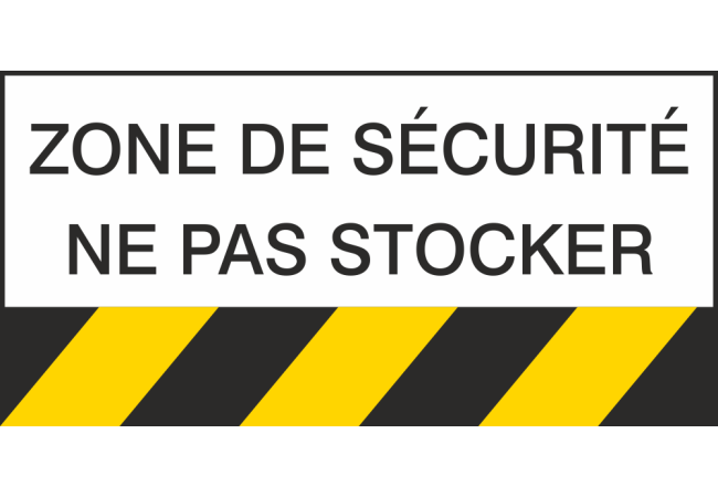Sticker Danger Zone Sécurité Ne Pas Stocker