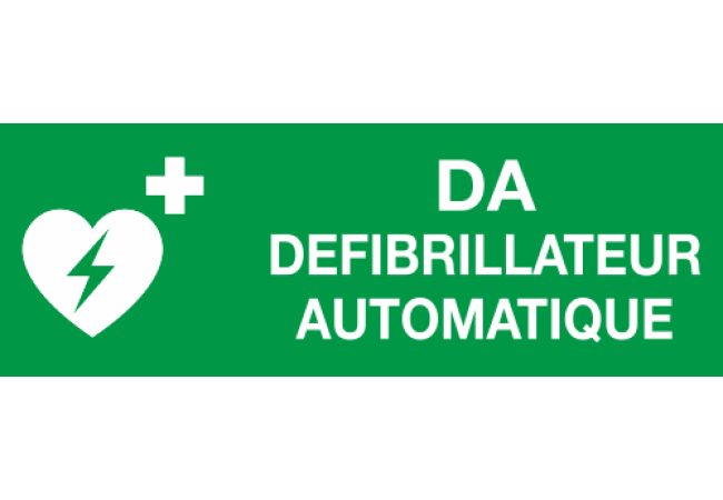 Sticker Défibrillateur Automatique - Signalétique DAE