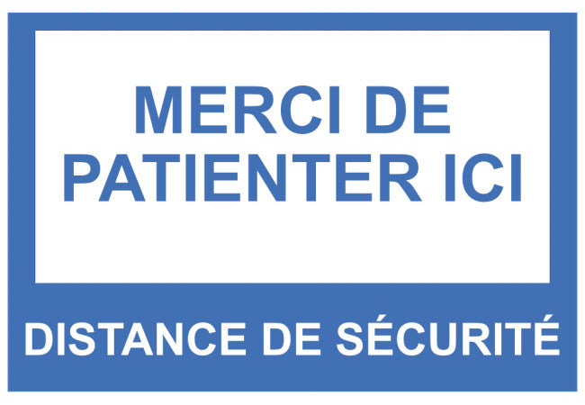 Sticker Distance de Sécurité - Signalétique COVID-19