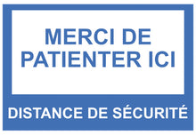 Sticker Distance de Sécurité - Signalétique COVID-19
