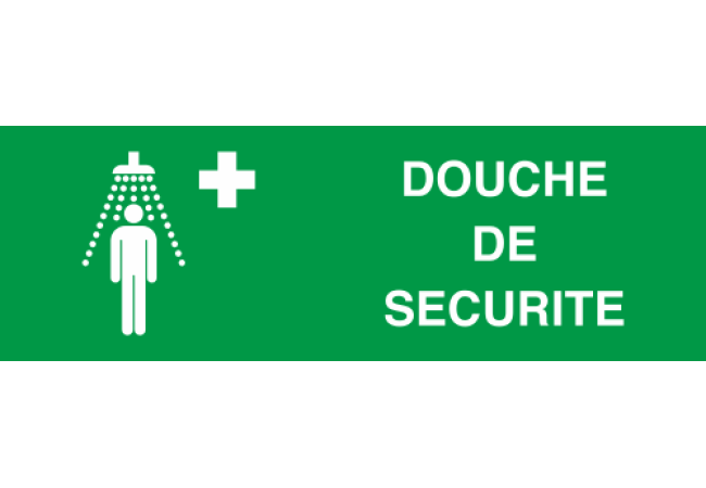 Sticker Douche de sécurité - Signalisation ISO