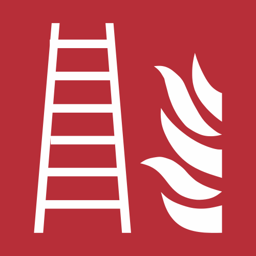Sticker Échelle d'Incendie ISO 7010 F003