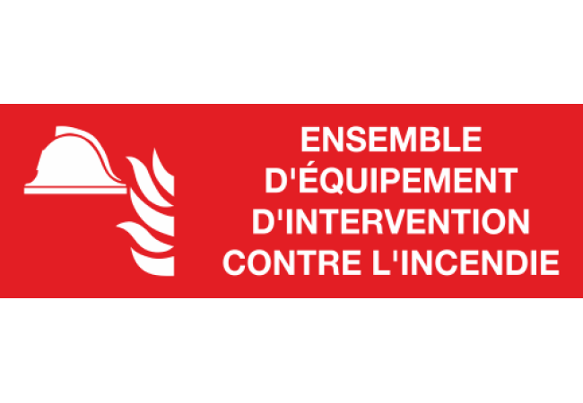 Sticker Équipement de lutte incendie - Conforme ISO