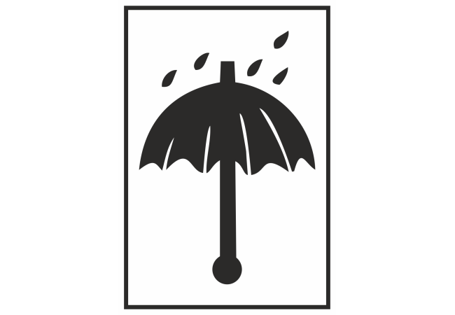 Sticker Fragile Protection Pluie | Signalétique Emballage