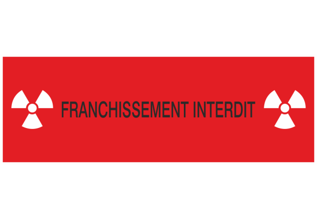 Sticker Franchissement Interdit - Signalisation de Zone Dangereuse