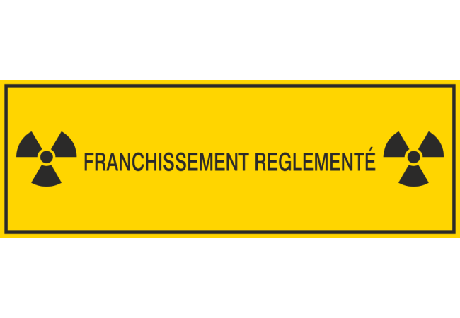 Sticker Franchissement Réglementé - Accès Contrôlé