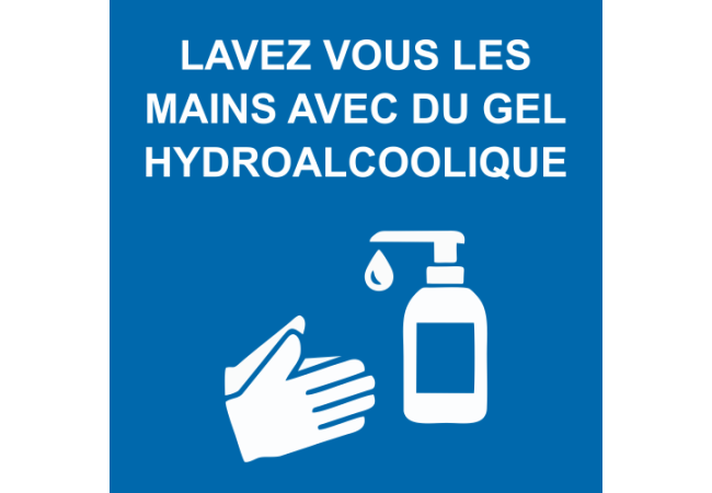 Sticker Hygiène Mains - Rappel de Lavage