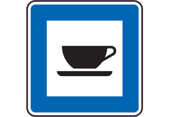 Sticker Indicatif Cafétéria - Signalétique Intérieure