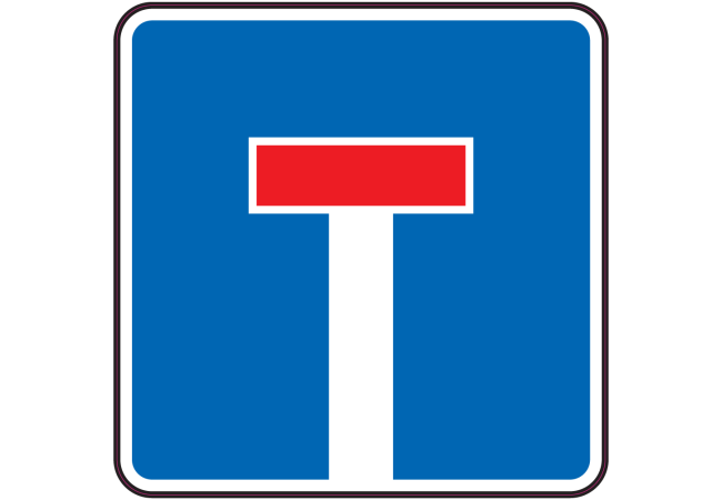 Sticker Indication Impasse - Signalétique Routière