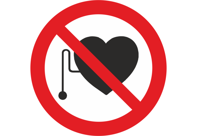 Sticker Interdiction Appareils Cardiaque