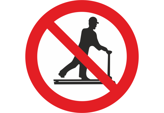 Sticker Interdiction Chariot Élévateur