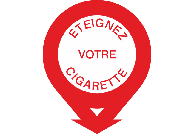 Sticker Interdiction Cigarette - Éteignez Votre Cigarette