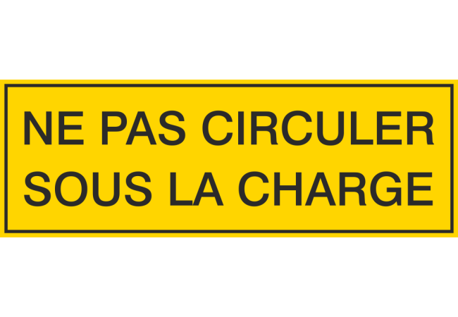 Sticker Interdiction Circulation Sous Charge