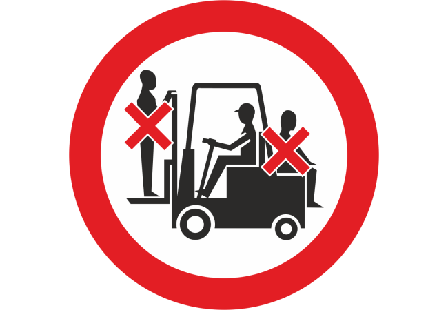 Sticker Interdiction d'Accompagner le Conducteur
