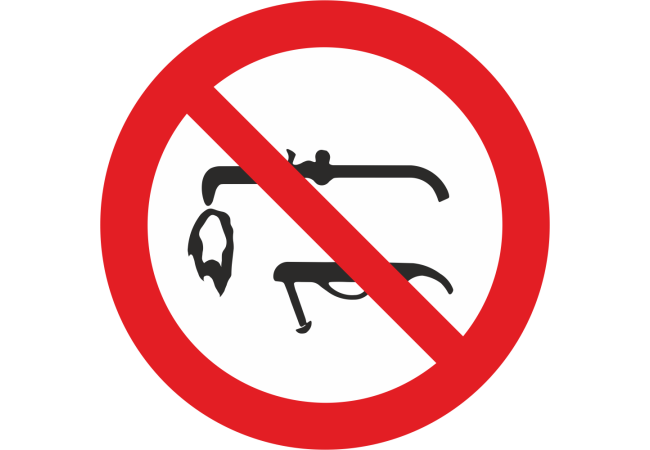 Sticker Interdiction de Souder - Signalétique Professionnelle