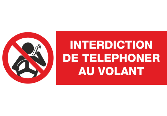 Sticker Interdiction de Téléphoner au Volant