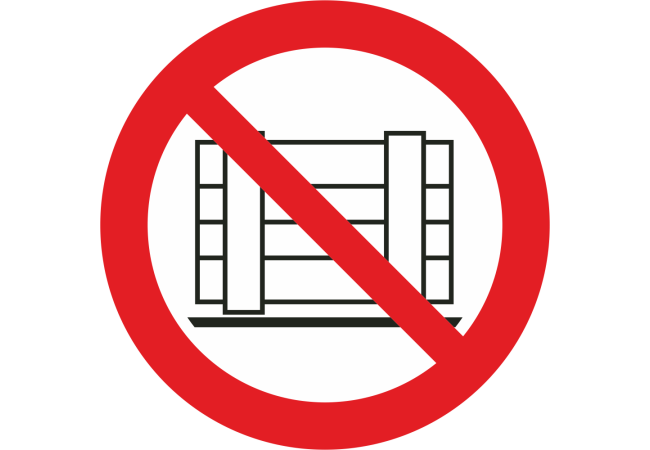 Sticker Interdiction Dépôt et Entreposage